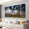 Nature Landscape Sunrise Tree Canvas Wall Art - 20x40 inches Wall Decoration for Living Room Forest Picture Artwork Painting Prints of Trees for Bedroom and Home Décor